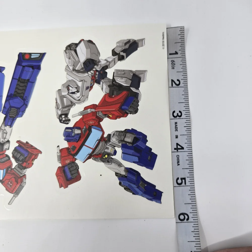 New Transformers Peel And Stick Wall Art 7 Decals Optimus Prime Bumble Bee Auto.